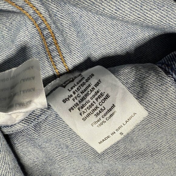 Levis Type III Mid Wash Embroidered American Way Sample Denim Jacket - Small - Picture 10 of 16
